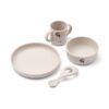 Liewood Vivi Silikon Geschirr-Set „Peach / Sandy “, 4er-Set
