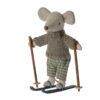 Maileg Big Brother Wintermaus mit Ski