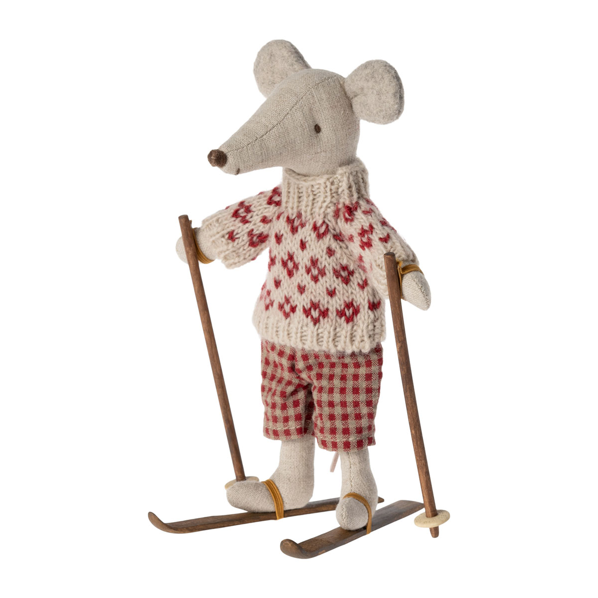 DELISTED Maileg Miniatur Ski und Skistöcke für Mama & Papa Maus – Bild 2