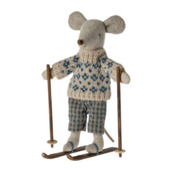 Maileg Papa Wintermaus mit Ski