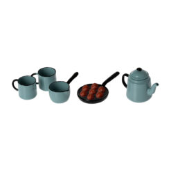 Maileg Puppenhaus Kaffee-Set „Madame Blues Lieblinge“ inkl. Pappküche