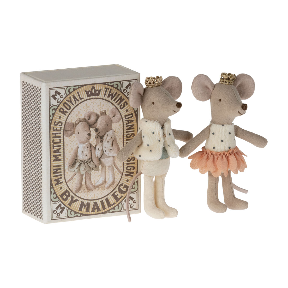 DELISTED Maileg Royale Zwillinge Kleine Schwester und Kleiner Bruder in der Box