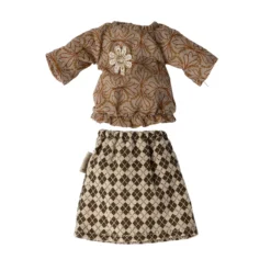 DELISTED Maileg Puppenkleidungs-Set Bluse und Rock für Oma Maus