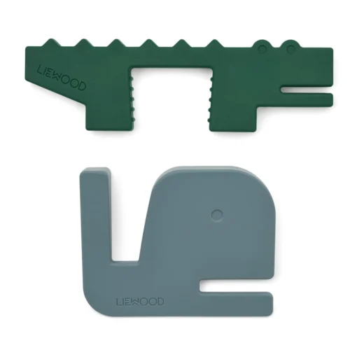 Liewood Türstopper-Set Bjarke „ Whale blue / Garden green“