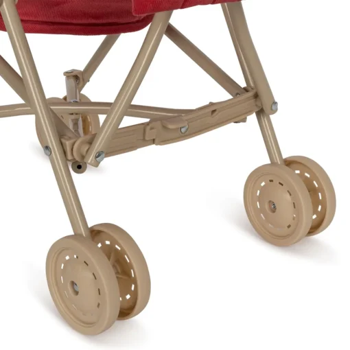 DELISTED Konges Sløjd Puppen-Buggy „Cordsamt / Red“ – Bild 6