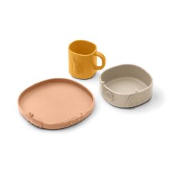 Liewood 3D Silikon-Geschirrset Kine „Tuscany rose mix“, 3er-Set 01