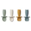Liewood Baby-Besteck-Set Avril „Faune green multi mix“