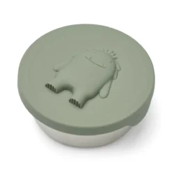 Liewood Raymon Lunchbox „Faune green“, Edelstahl mit Silikon-Deckel