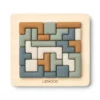 Liewood Steckpuzzle Lonzo „Faune green multi mix“, Holz / Silikon, 28-teilig