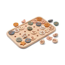 Liewood Alphabet-Holz-Puzzle Russel „Mustard multi mix“