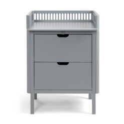 DELISTED Sebra Wickelkommode mit Schubladen, classic grey, grau, FSC® Mix