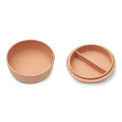 Liewood Silikonschale Serge „Tuscany rose“ mit Deckel ø13,5cm