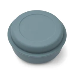 Liewood Silikonschale Serge „Whale blue“ mit Deckel ø13,5cm