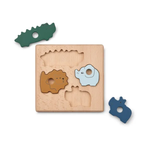 Liewood Holz-Puzzle Suki „Garden green multi mix“