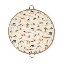 Liewood Spielteppich Svende „All together / Sandy“ mit Aufbewahrung ø110cm