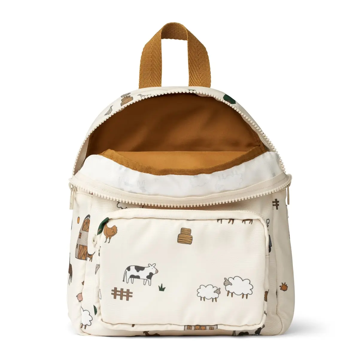 DELISTED Liewood Allan Rucksack „Farm / Sandy“, mittel, 28x23x11cm, 3-7 Jahre – Bild 2