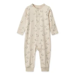 Liewood Pyjama-Jumpsuit Birk „Sheep / Sandy“, Gr. 56-92