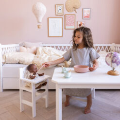 Cam Cam Puppenhochstuhl Harlekin „weiß“