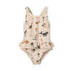 Liewood Kinder-Badeanzug Amara „Sea creature / Sandy“, LSF 40+
