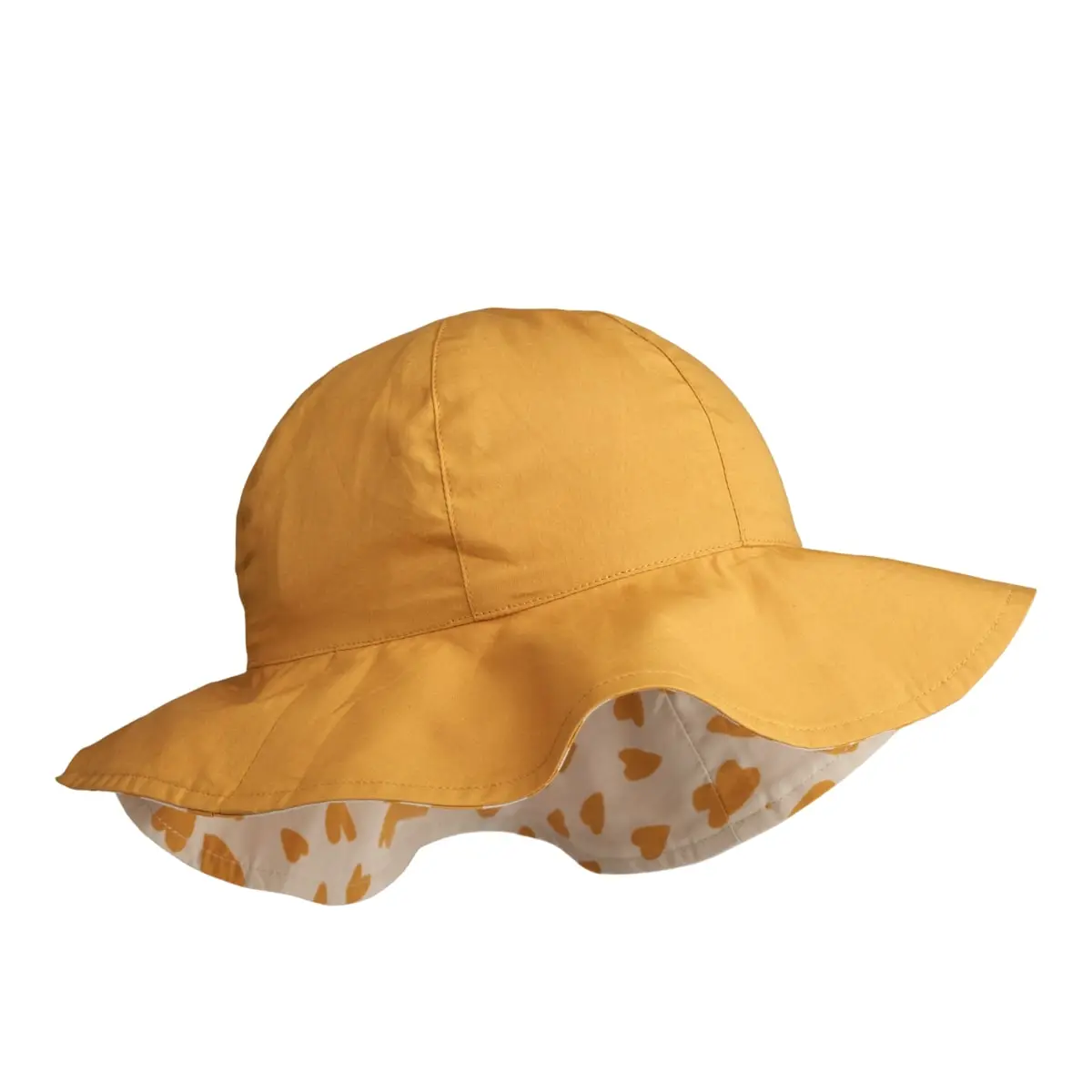 Liewood Wende-Sonnenhut Amelia „Hearts Sandy / Yellow mellow“