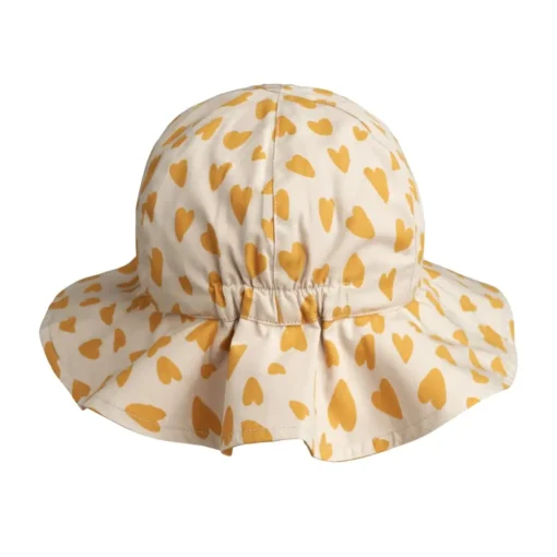 Liewood Wende-Sonnenhut Amelia „Hearts Sandy / Yellow mellow“