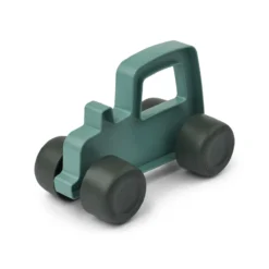 Liewood Spielzeugtraktor Cedric „Peppermint / Hunter green“, In-/Outdoor, L19cm