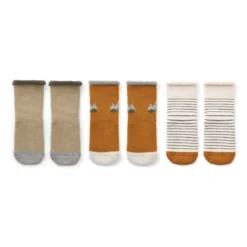 Liewood Antirutsch-Socken Eloy „Vehicles mix“, 3er-Set