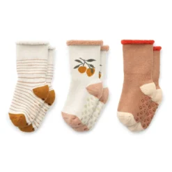 Liewood Antirutsch-Socken Eloy „Peach / Sandy“, 3er-Set