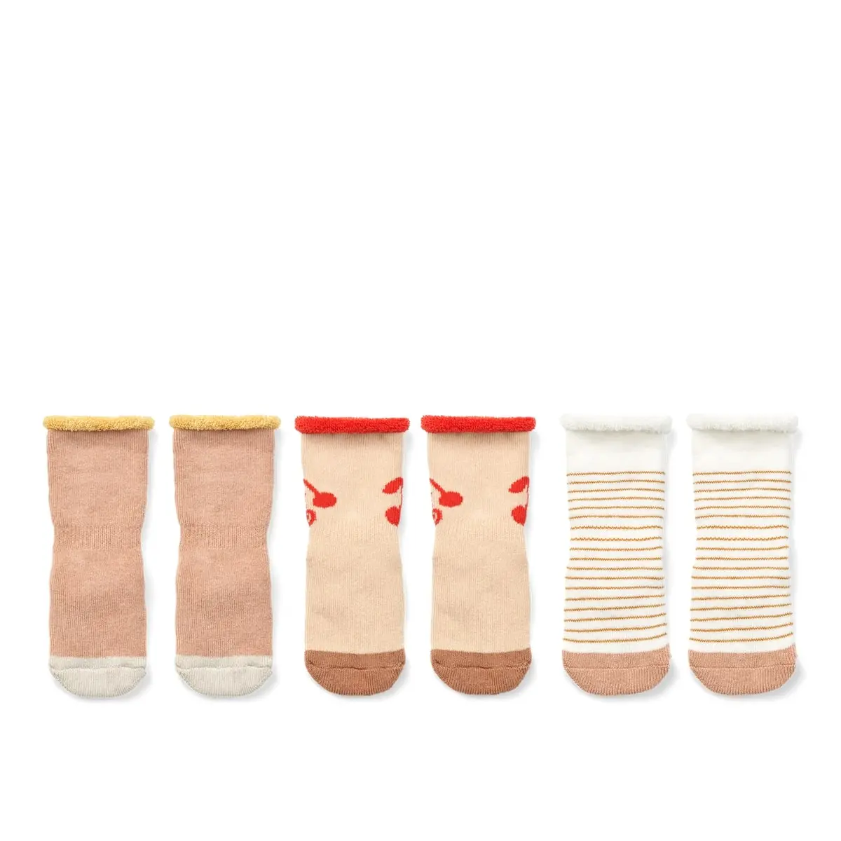 Liewood Antirutsch-Socken Eloy „Cherries mix“, 3er-Set
