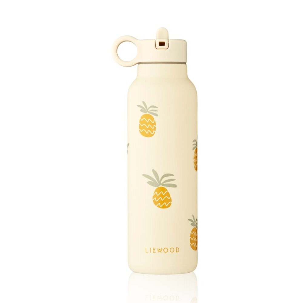 Liewood Falk Edelstahl Trinkflasche „Pineapples / Cloud cream“ 500ml, Large