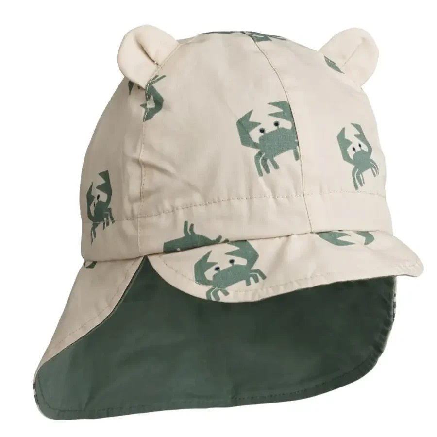 Liewood Wende-Sonnenhut Gorm „Crab Sandy / Pepppermint“