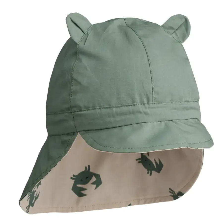 Liewood Wende-Sonnenhut Gorm „Crab Sandy / Pepppermint“