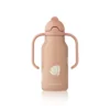 Liewood Edelstahl Trinkflasche Kimmie „Shell / Pale tuscany“ mit Griffen