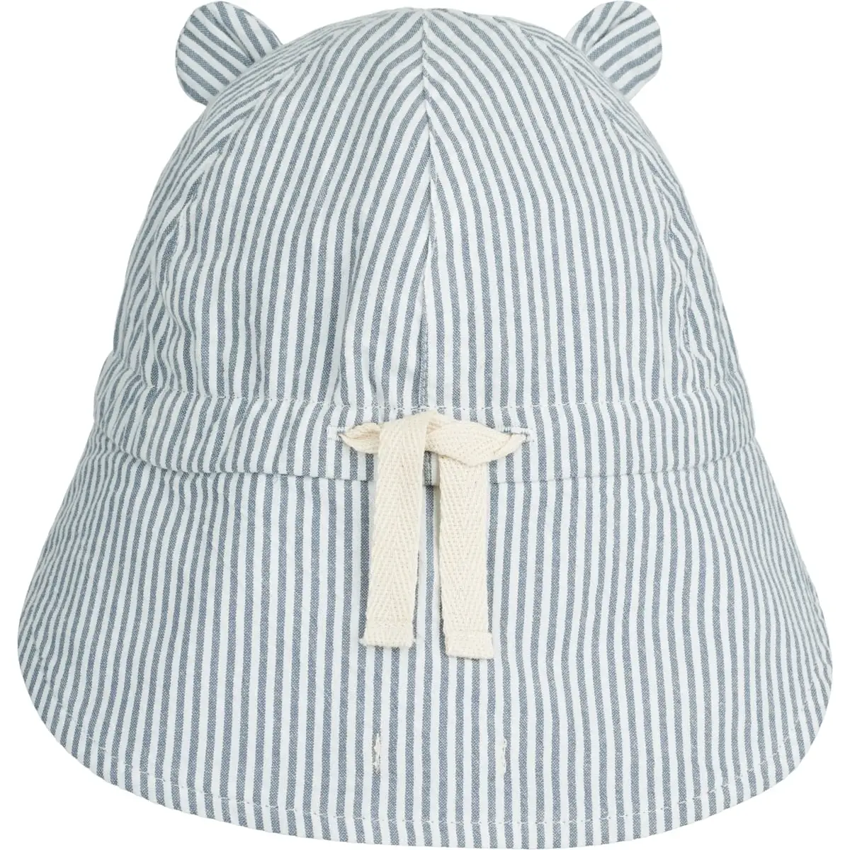 Liewood Wende-Sonnenhut Gorm „Blue wave/creme de la creme“, Leinen