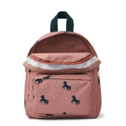 Liewood Allan Rucksack „Horses / Dark rosetta“, mittel, 28x23x11cm, 3-7 Jahre – Bild 2