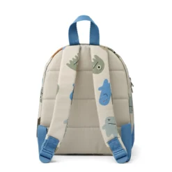 Liewood Allan Rucksack „Monster / Nebelgrau“, mittel, 28x23x11cm, 3-7 Jahre – Bild 3