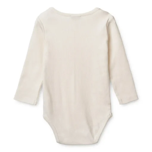 Liewood Baby-Body Evig „Creme de la creme“, gerippt