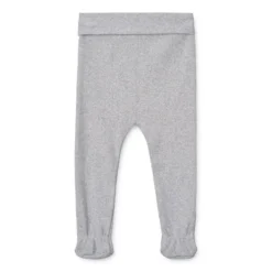 Liewood Baby-Leggings Facu „Light grey melange“, gerippt
