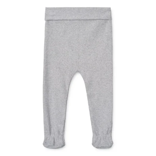Liewood Baby-Leggings Facu „Light grey melange“, gerippt