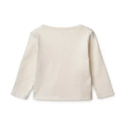 Liewood Wickelshirt Tadeo „Creme de la creme“, gerippt