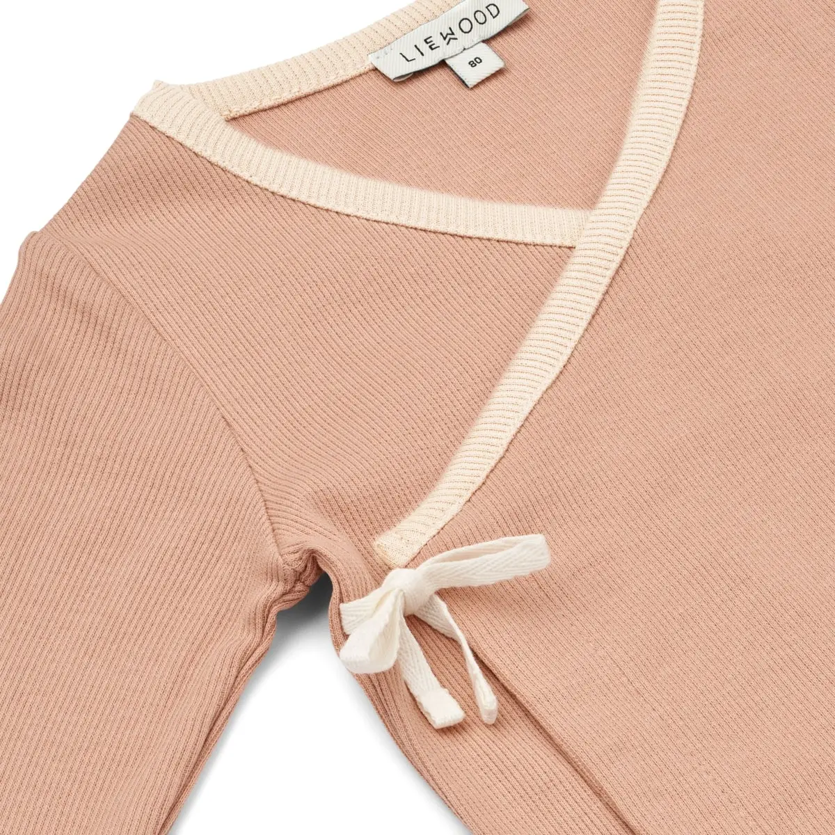 Liewood Wickelshirt Tadeo „Pale tuscany“, gerippt