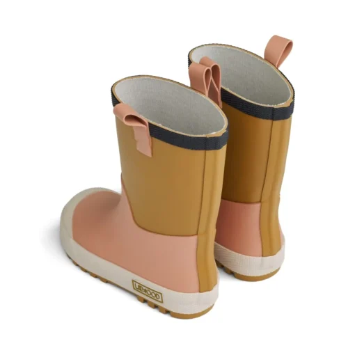 Liewood Sasha Gummistiefel „Tuscany rose multi mix“, Baumwollfutter