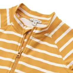 Liewood Max Schwimm-Jumpsuit „ Yellow mellow / Creme de la creme“, LSF 50+