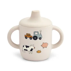 Liewood Neil Silikon Becher „Farm / Sandy“, 150ml
