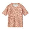 Liewood Noah Kurzarm-Schwimm-T-Shirt „Leo spots / Tuscany rose“, LSF 40+