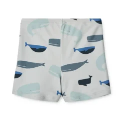 Liewood Otto Kinder-Badehose „Whales / Cloud blue“, LSF 50+
