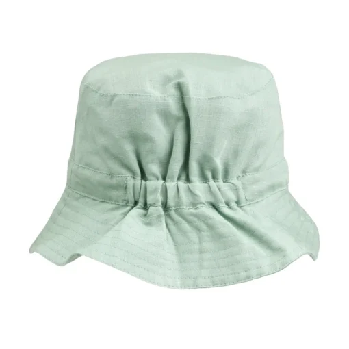 Liewood Wende-Sonnenhut Sander „Ice blue“, Leinen, 0-7 Jahre