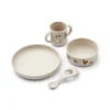 Liewood Vivi Silikon Geschirr-Set „Farm / Sandy“, 4er-Set
