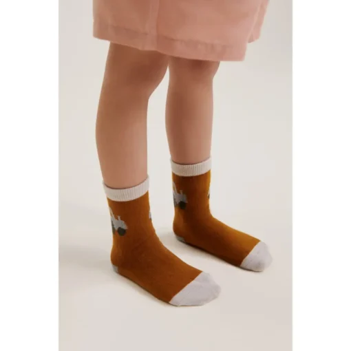 Liewood Silas Kindersocken „Leopard / Sandy“, 3er-Pack, Gr. 17/18 – Bild 3