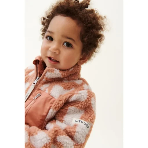 Liewood Nolan Sherpa Jacke für Kinder „Mega leo / Nebelgrau“, Gr. 80 – Bild 5